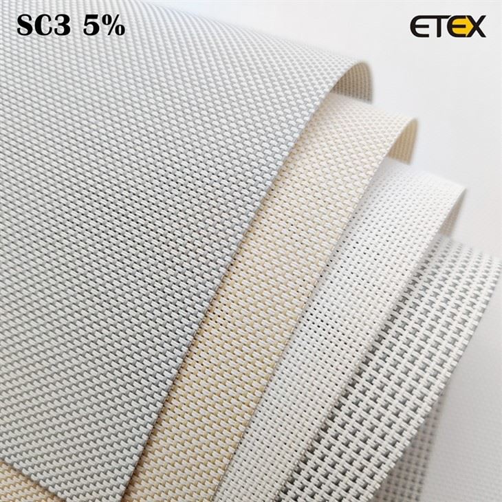 SC3 5% Anti UV-brandskyddande solskyddsgardiner
